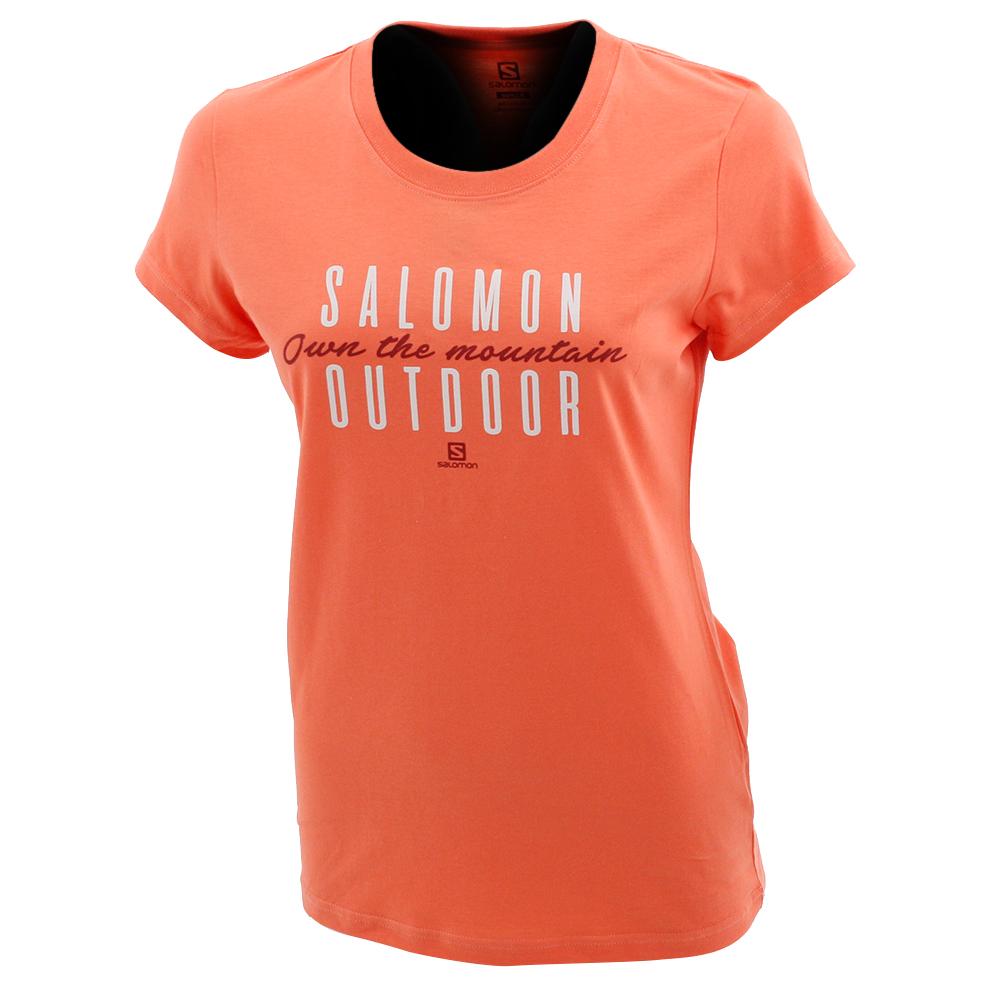 T-Shirts Salomon Femme Corail - Salomon BEEN THERE SS W - France (2976-IXDZO)